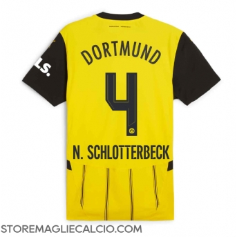 Borussia Dortmund Nico Schlotterbeck #4 Maglia Gara Casa Repliche 2024-25